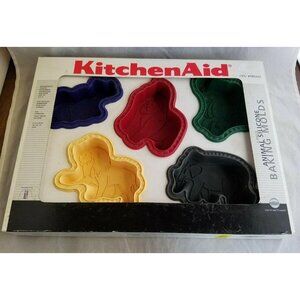 KitchenAid Animal Silicone Baking Molds Lion Monkey Rhino Elephant Alligator